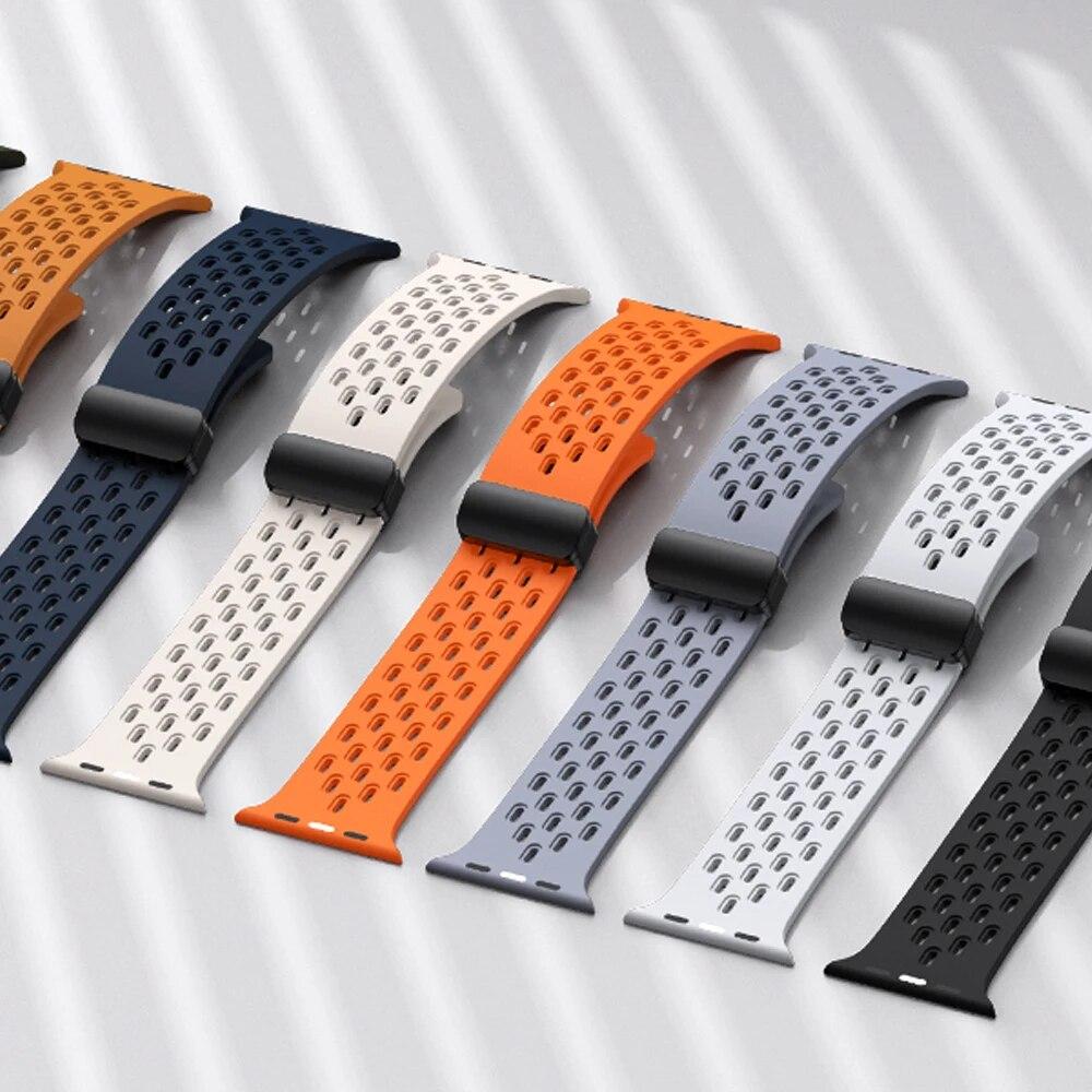 Siliconen band voor Apple watch band 49mm 45mm 44mm 42mm 46mm 40mm 41mm Armband Correa iWatch Series 11 9 8 10 SE 7 6 5 Ultra 2