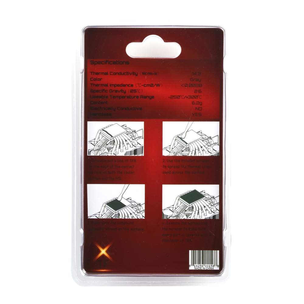 Thermalright TF Serie TFX Wärmeleitpaste, 6,2 g, Wärmeleitfähigkeit 14,3 W/m-k, Autorisierter japanischer Händler