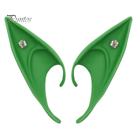 1 par alveører Realistisk høy simulering myke scenerekvisitter Halloween Cosplay silikon alveører