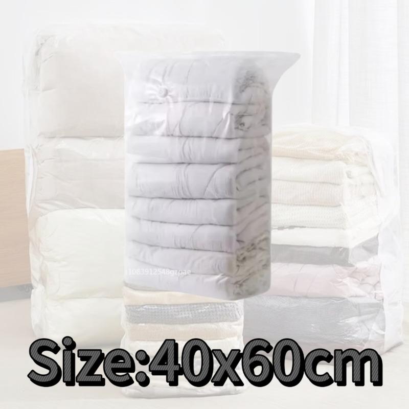 

1/3/5pcs Thickened Sealed Storage Bag for Clothes and Quilts Down Jacket Vacuum Compression Bag No Need To Pump Air Out 1pcs