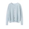 Dames Pure Kasjmier Ronde Hals Vest - Herfst/Winter Losse Pasvorm, Effen Kleur Gebreide Trui Jas