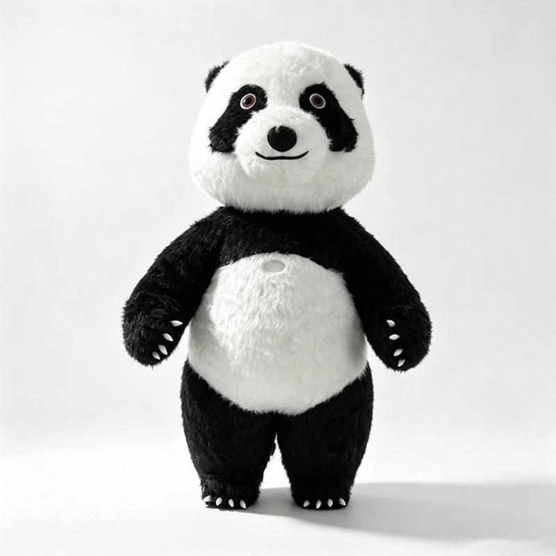 260cm Jauka milzu panda piepūšams maskota