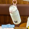 500ml ladies' cute cat pattern insulated cup 316 stainless steel insulated cup  stainless steel water bottle with straw