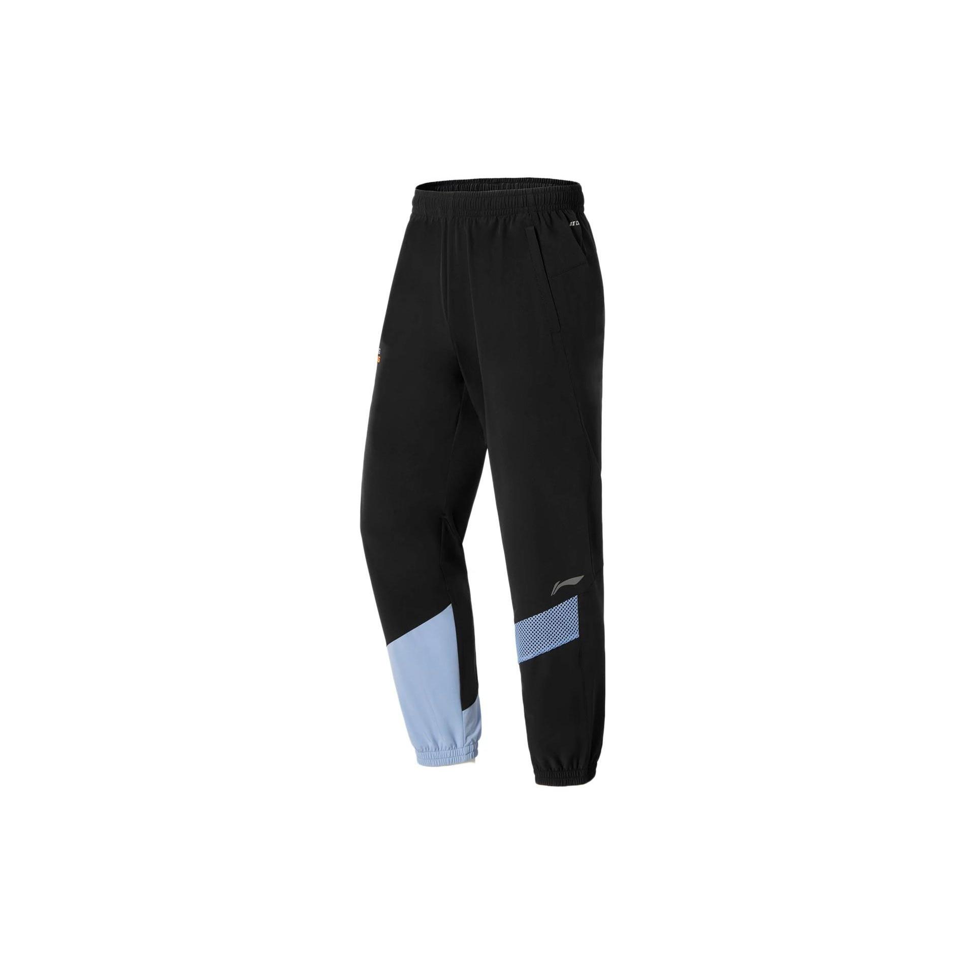 Li-Ning Sport Running Sweatpants Black Blue Men s AYKS345-1 XXXL