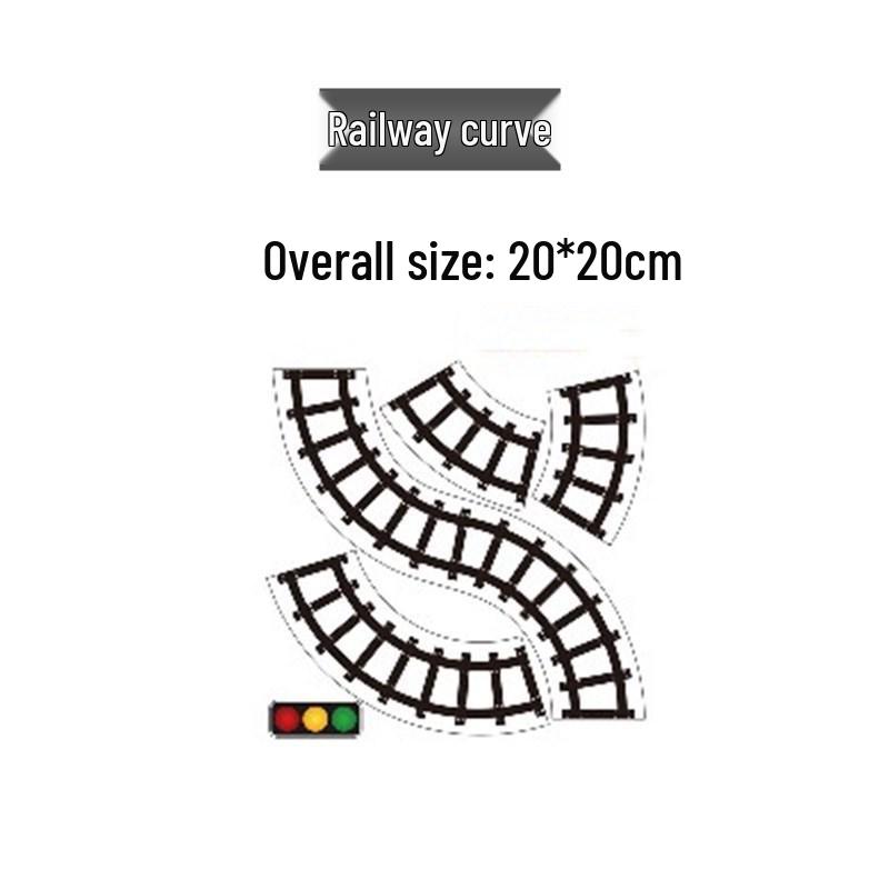 DIY Kindergarten Track Car Toy with Traffic Stickers