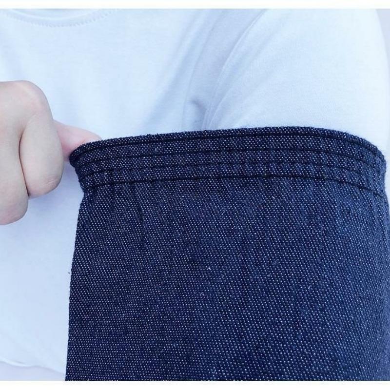 Unisex Long Denim Sleeve Protectors Heavy Duty Canvas Work Arm Sleeves Stain Resistant Welding Labor Safety Oversleeves