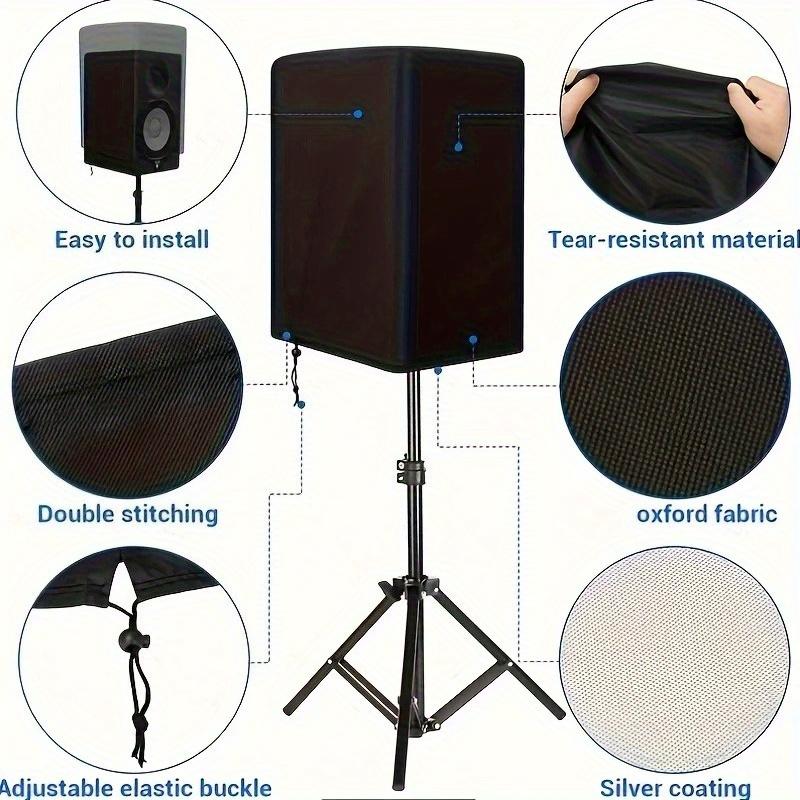 UV Resistant Speaker Cover All Weather Durable Indoor Outdoor Furniture Protector for Speakers