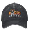 Unisex Ham Radio Amateur Loves Hats Vintage Distressed Washed Antenna Ham Radio Operator Baseball Cap Adjustable