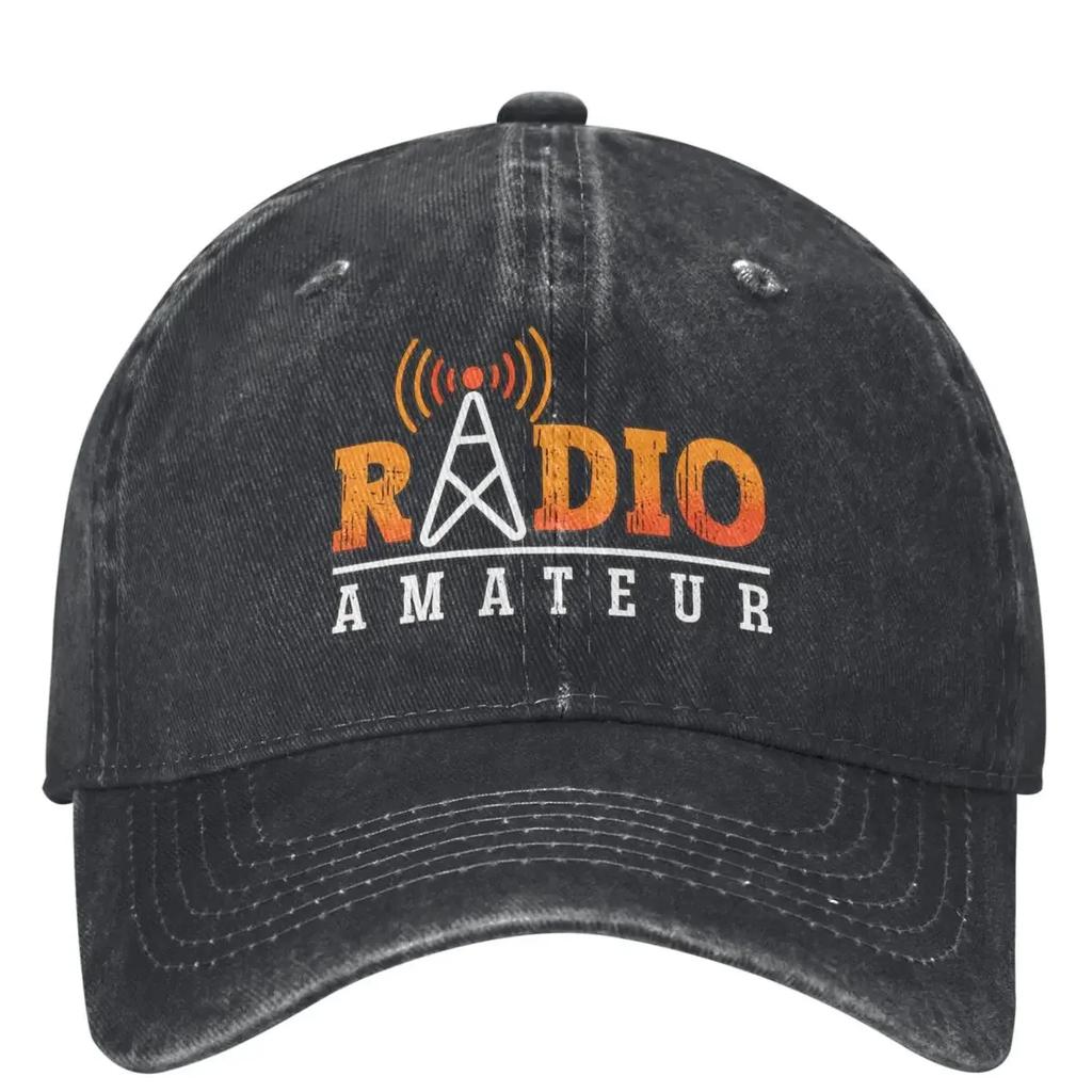 Unisex Ham Radio Amateur Loves Hats Vintage Distressed Washed Antenna Ham Radio Operator Baseball Cap Adjustable