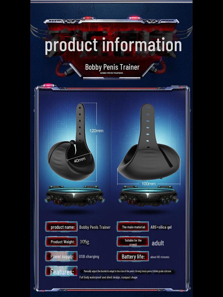 Bobby APP Men's Electric Vibrating Trainer & Masturbator.