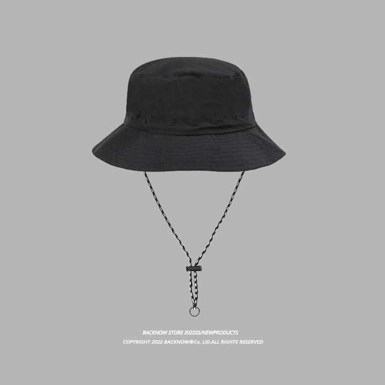Foldable Packable Unisex Summer Bucket Hat Quick Dry Waterproof Outdoor Hiking Sun Protection чёрный