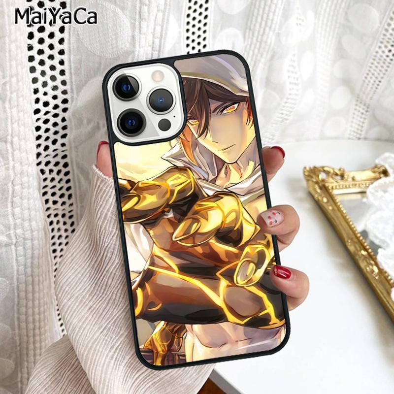 Zhongli Genshin Impact Coque de téléphone pour iPhone 17 Air 16 16e 15 plus 11 12 13 14 pro max coque