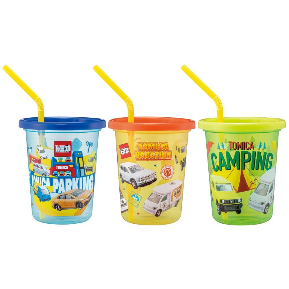 Skater Tumblers with Tomica Made in Straws, 320ml, 24, Japan, SIH3ST-A
