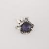 Natural Iolite Gemstone Silver Pendant 0.5" 925 Sterling Silver Designer Jewelry For Gift CP-43-10