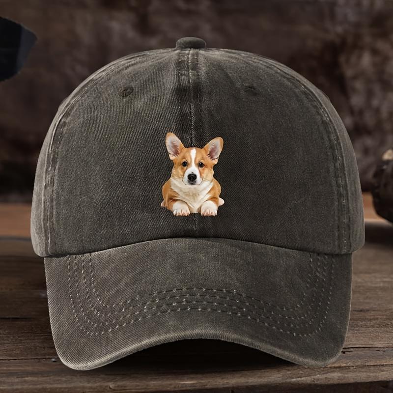 Corgi Printed Baseball Hat Fashionable Versatile Peaked Cap Outdoor Men's Hat Trend