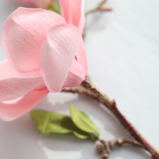 1 Pc Artificial Magnolia Fake Flower Bud Bridal Wedding Home Cafe Store Decor