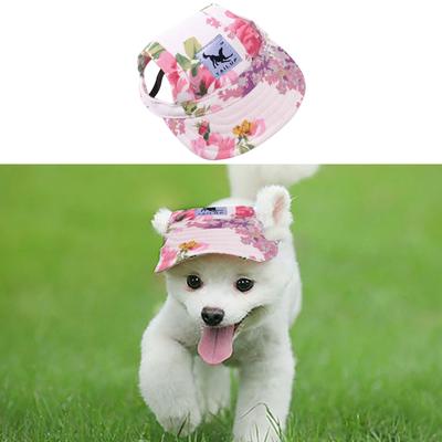  Malá letní plátěná čepice Pes Baseball Visor Čepice Puppy Outdoor Pet