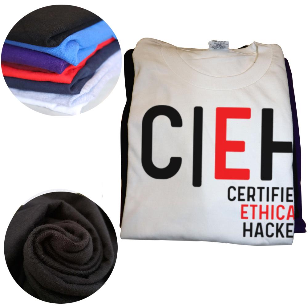 Funny Certified Ethical Hacker T Shirts Men Cotton Humor Streetwear Tee Shirt Cyber Security Hacking Sofware Developer Clothing