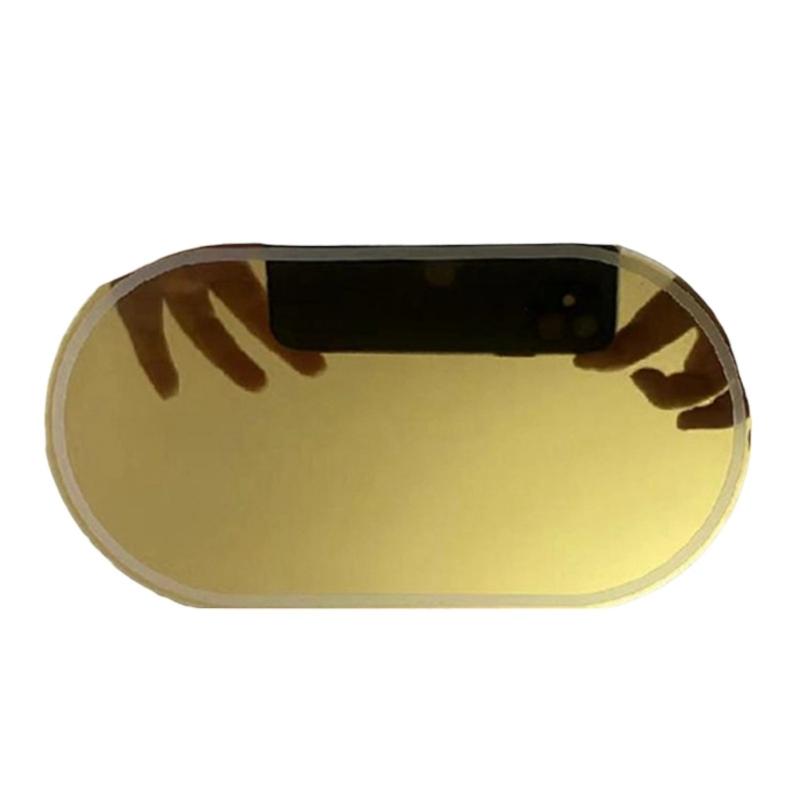 Premium Stainless Steel Car Sun Visors Mirror Shatterproof Design Adhesive Installation Universal for Vehicles