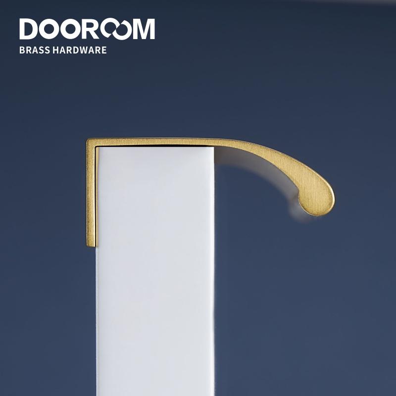 Dooroom Brass Furniture Hidde Handles Long Concealed Pulls Wardrobe Dresser Cupboard Cabinet Drawer Shoe Box Wine Bar Knobs