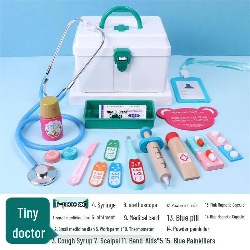 Educational Dollhouse and Hospital Playset for Toddlers and Kindergarten