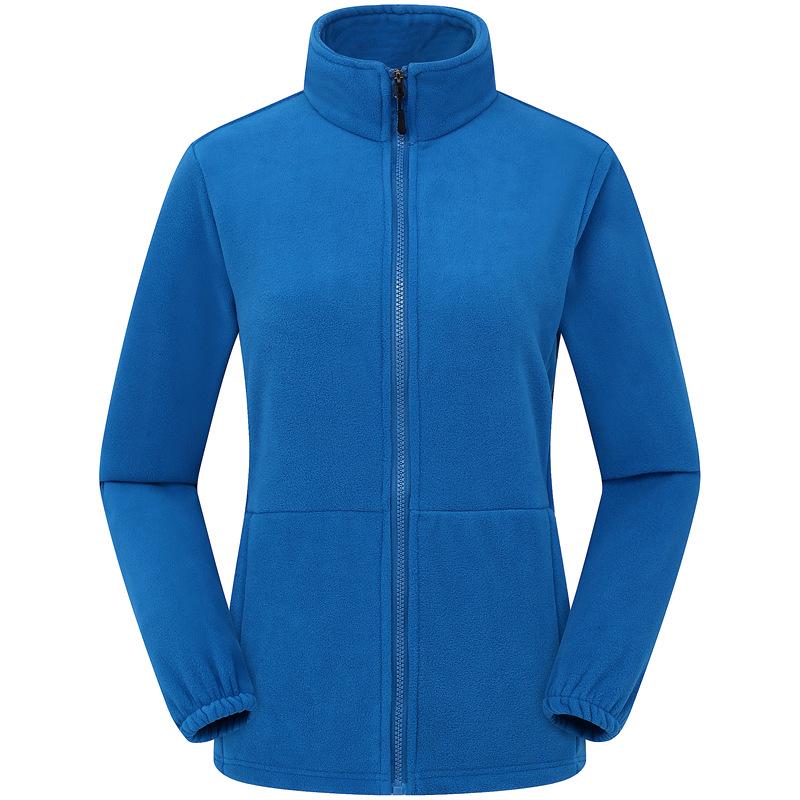 Outdoor Fleece Jacket for Men & Women - Thick Warm Polar Fleece Cardigan with Optional Logo for Autumn/Winter.