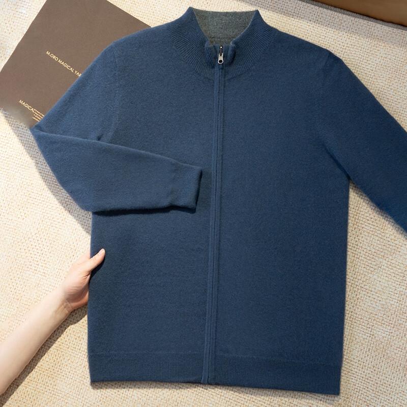 Fanzhen Men's 100% Cashmere Cardigan Sweater