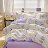Bed Sheet Bedding Four-piece Set Thickened Brushed Quilt Cover Bed Dormitory Bedding Quilt Cover
