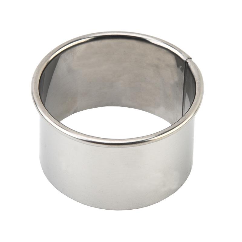 Stainless Steel Cake and Biscuit Mold Set: Round Mousse Ring, Dumpling Cutter, Donut Mold for Baking