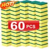 Double-Sided Scouring Pads Kitchen Dishwashing Sponge Scrubbing Pad Nano Emery Clean Rub Pot Rust Bowl Stains Cleaning Sponges