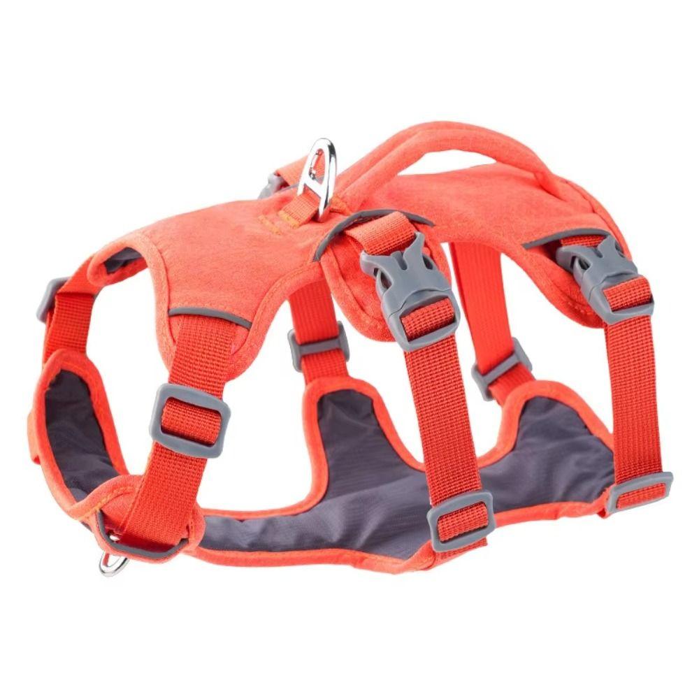 With Handle Reflective Pet Harness Adjustable Design Nylon Pet Vest Dog Harness Bulldog Training