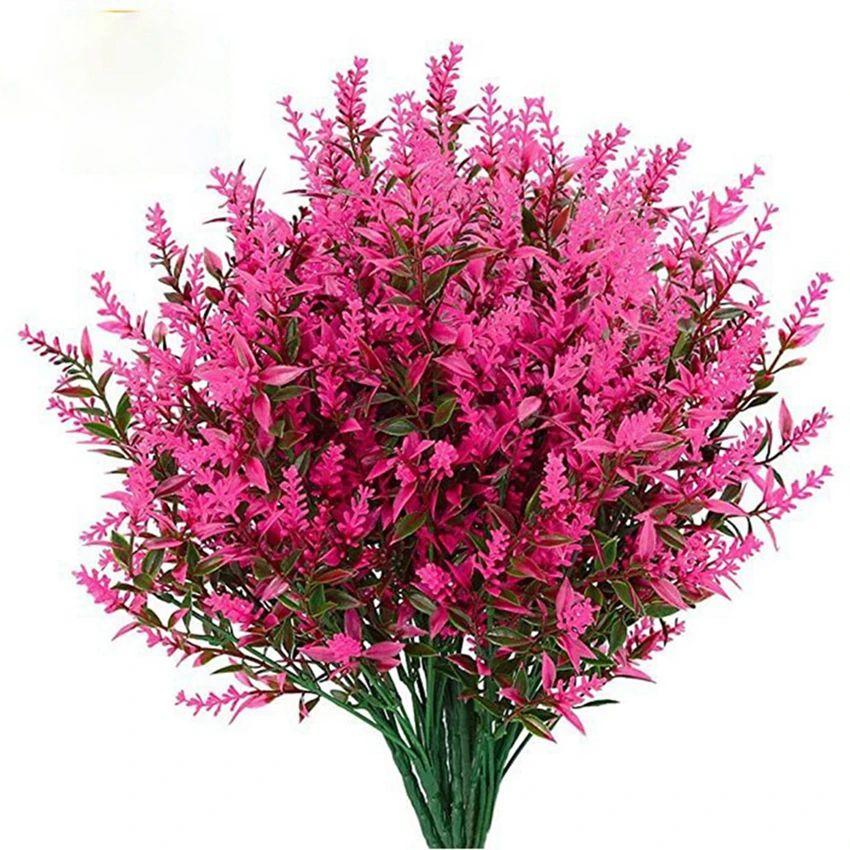 Artificial Flowers Cheap Plastic Lavender Fake Plants Grass Wedding Home Garden Decor DIY Gifts Photography Props Outdoor Bonsai
