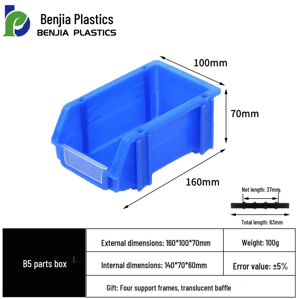 Large Wall-Mounted Plastic Screw Organizer with Compartments