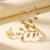 Hot Sale Geometric Hollow Bracelet Jewelry Set Women's Open Ring Jewelry