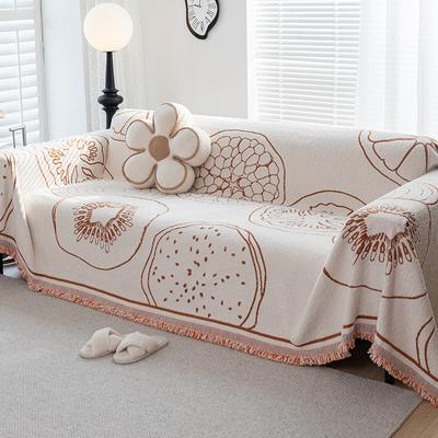Sofa Cover Towel All-Inclusive Universal Anti-Scratching Four Seasons Universal Simple Plush Yarn Sofa Cushion Cover Non-Slip Cover Blanket
