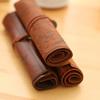 Leather Roll-Up Pouch W/ Embossed Buckle Vintage Treasure Map Pencil Case Large Capacity School Office Organizer