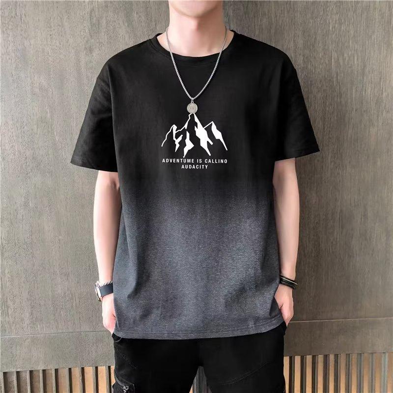 Short Sleeve T-Shirt Men S Summer Crew Neck Trendy Brand Loose Thin Men S Short Sleeve T-Shirt College Student Bottom Shirt Clothes Men S M