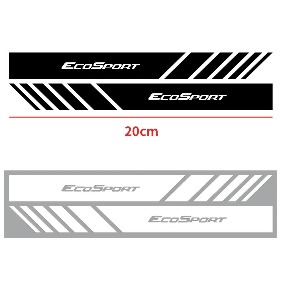

Car Sticker 2025 Hot 2PCS Vinyl Car Rearview Mirror Sticker Auto Side Body Stripe Decal Decoration For Ford Ranger Focus Kuga Mu 2pcs Silver White