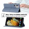 For Samsung Galaxy S25 Ultra Case Woven Texture PU Leather Wallet Phone Cover