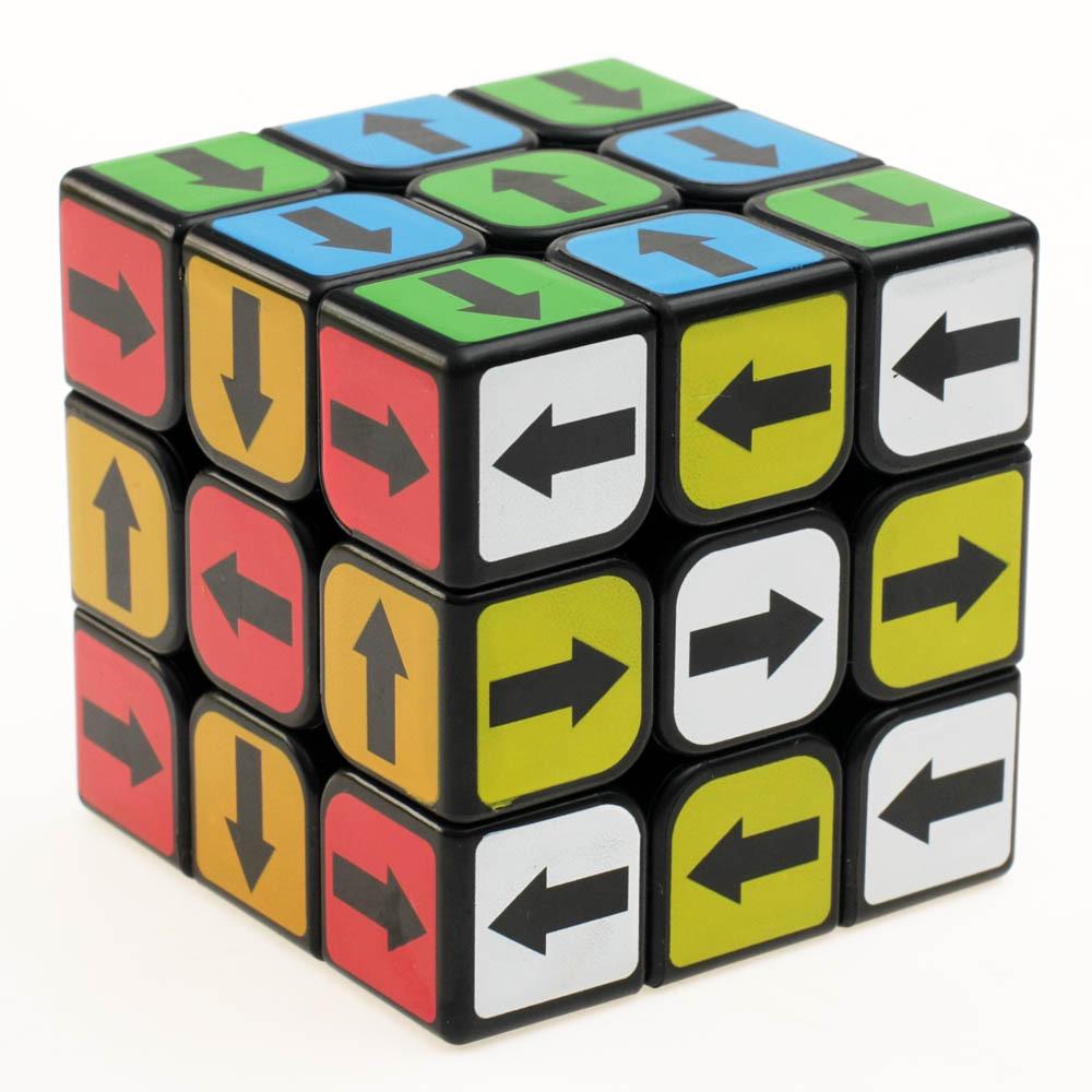 ZCUBE 3x3 Transparent Arrow Magic Cube - Smooth, Personalized Educational Toy with UV Printing