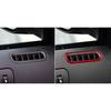 For Ford Mustang 2009-2013 Red Carbon Fiber Interior Door Air Vent Outlet Cover