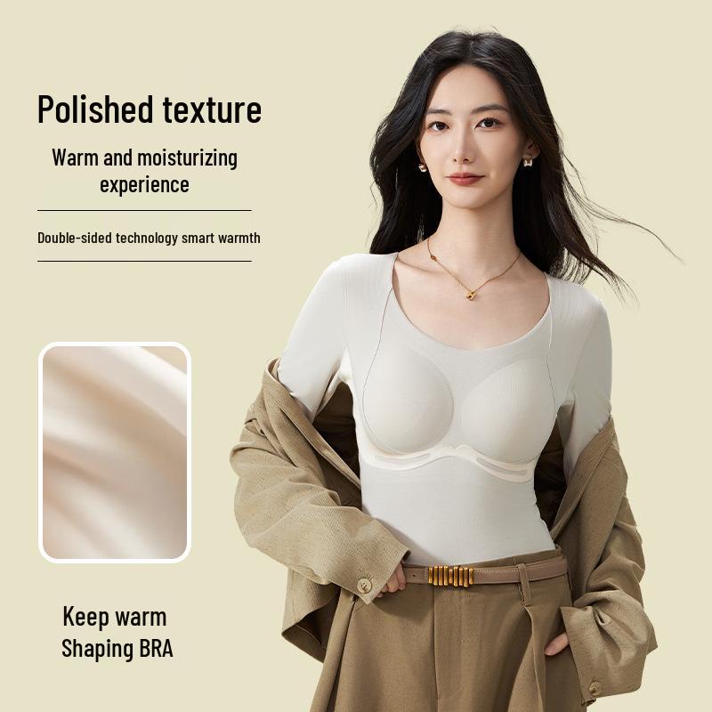 Lyocell Silk Heat-Generating Versatile Long Sleeve Base Layer 8891