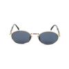 Prada Letter Decor Oval Sunglasses Women Sunglasses Gold PR65ZSZVN09T