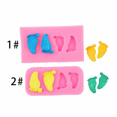 3D Baby Feet Polymer Clay Molds for Cake, Chocolate, and Craft Decorations