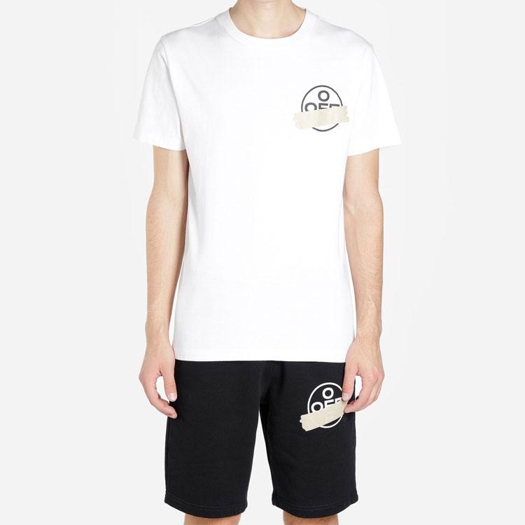 Off-White Ss20 Tape Arrows Print T-Shirt Men Tops White OMAA027R201850020148
