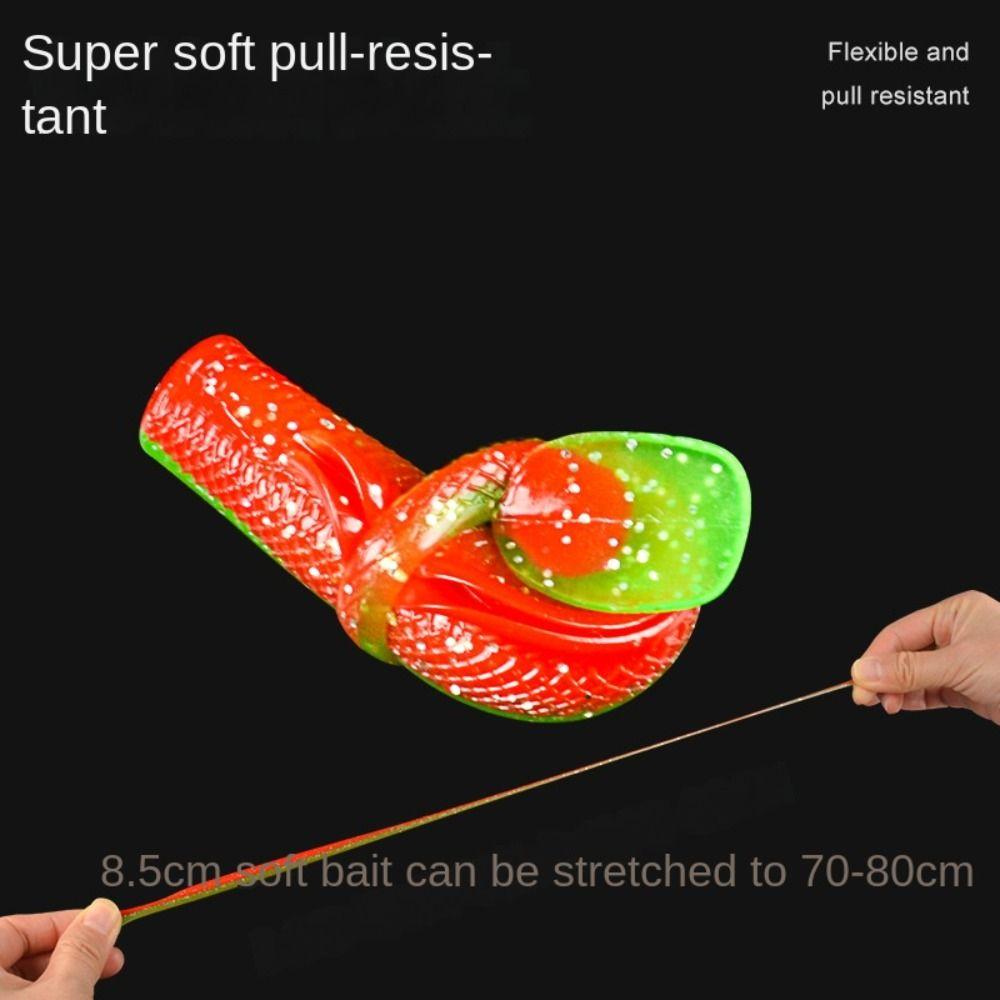 1 pack Soft Worm T-Tail Swim Lures 6/8.5cm Soft Lure Silicone Bait Artificial Bait Set  Freshwater