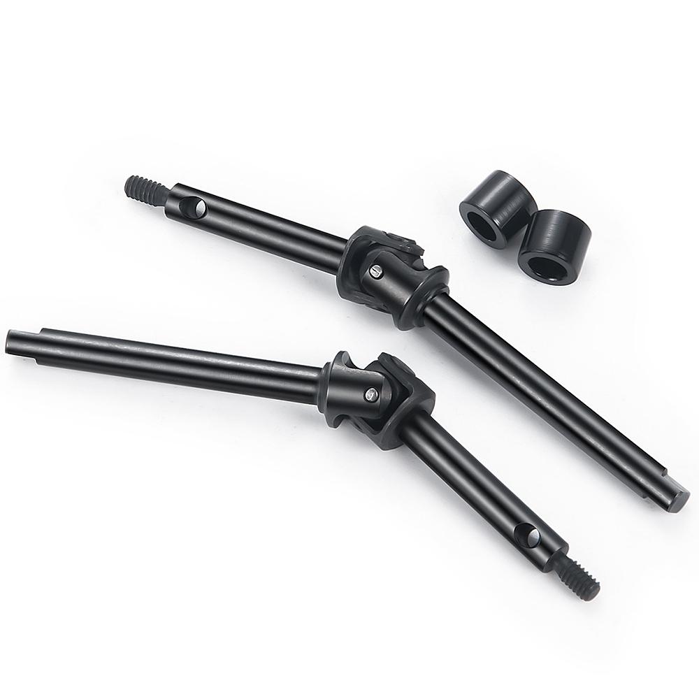 YEAHRUN 2PCS Steel CVD Front Axle Drive Shaft 48.5/52.5mm for 1:24 RC Crawler Car Axial SCX24 All Series Upgraded Parts