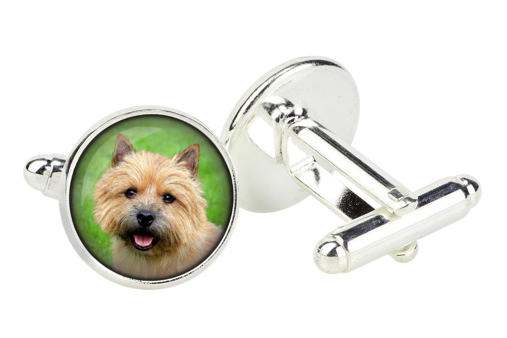 Norwich Terrier - cufflinks, a shirt accessory, a shirt pendant from the Art-Dog brand