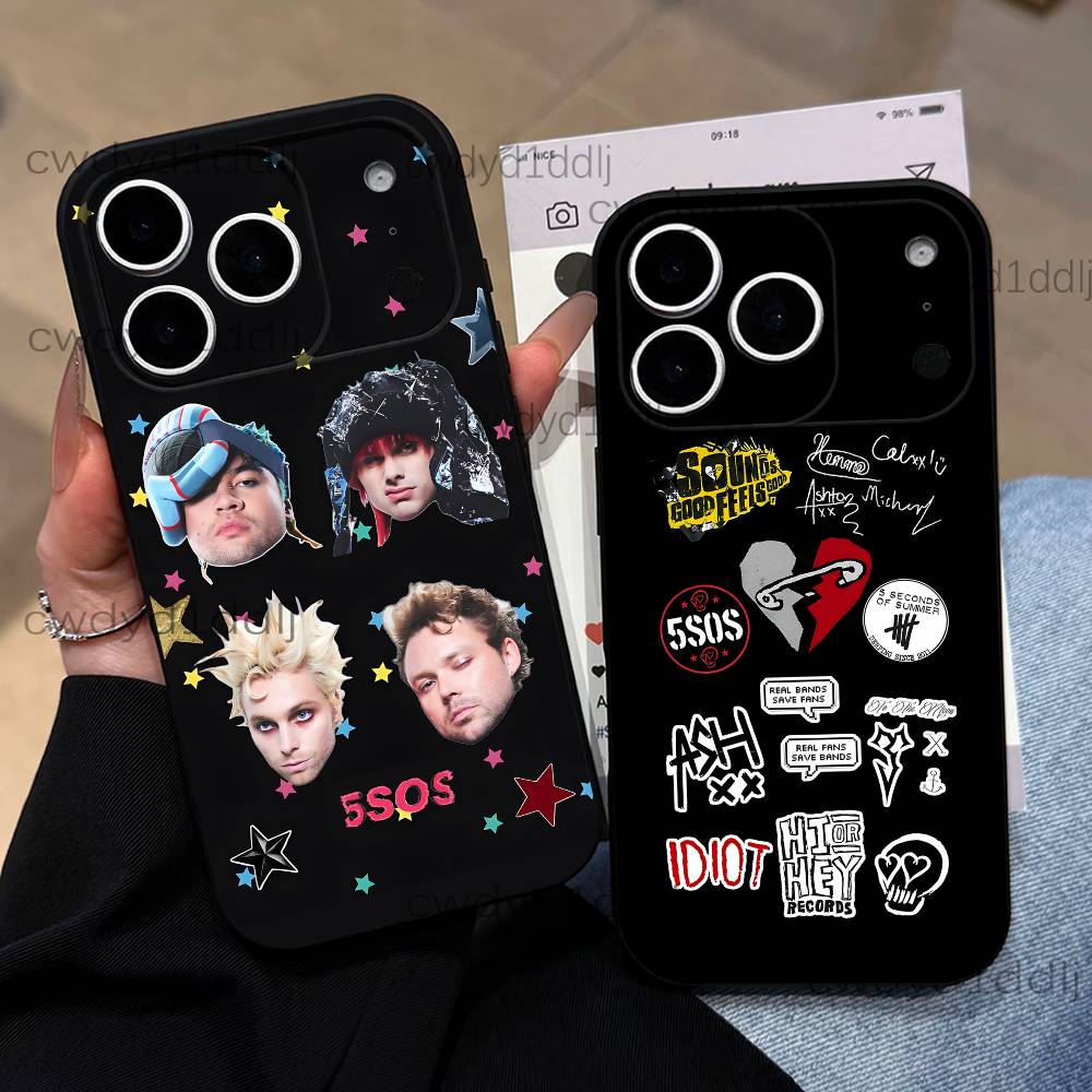 5 5SOS S-Seconds of S-Summer Phone Case For iPhone 17,16,15,11,12,14,13 Pro Max Mini XS,XR,7 Plus 16E Air Shockproof Soft Cover