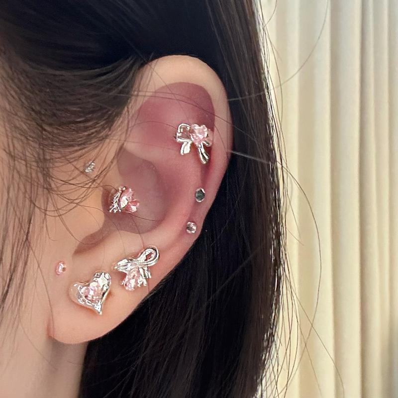20Pcs/Sheet  Heart Bow  Ear Point Stickers Ear Pressure Stick Acupuncture Auricular Ear Stickers Massage